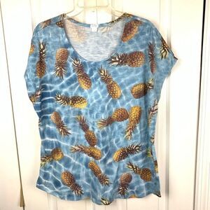 Pineapple Print Tee 